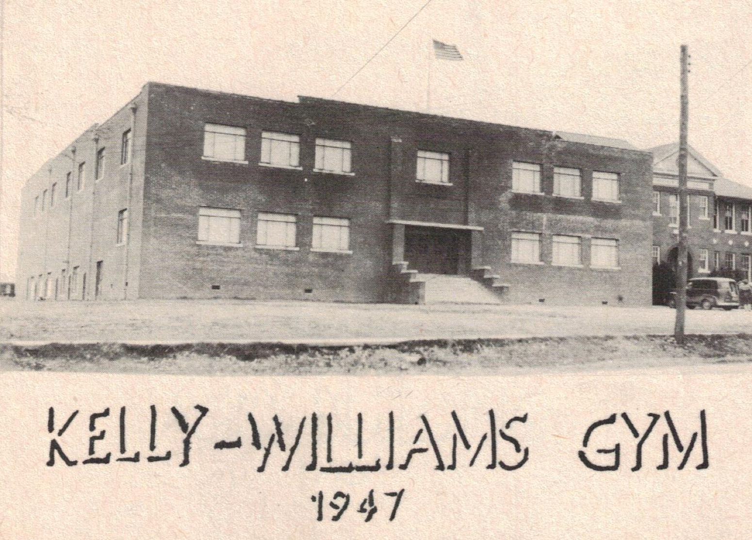 Old Image of Kelly-Williams Gym in 1947